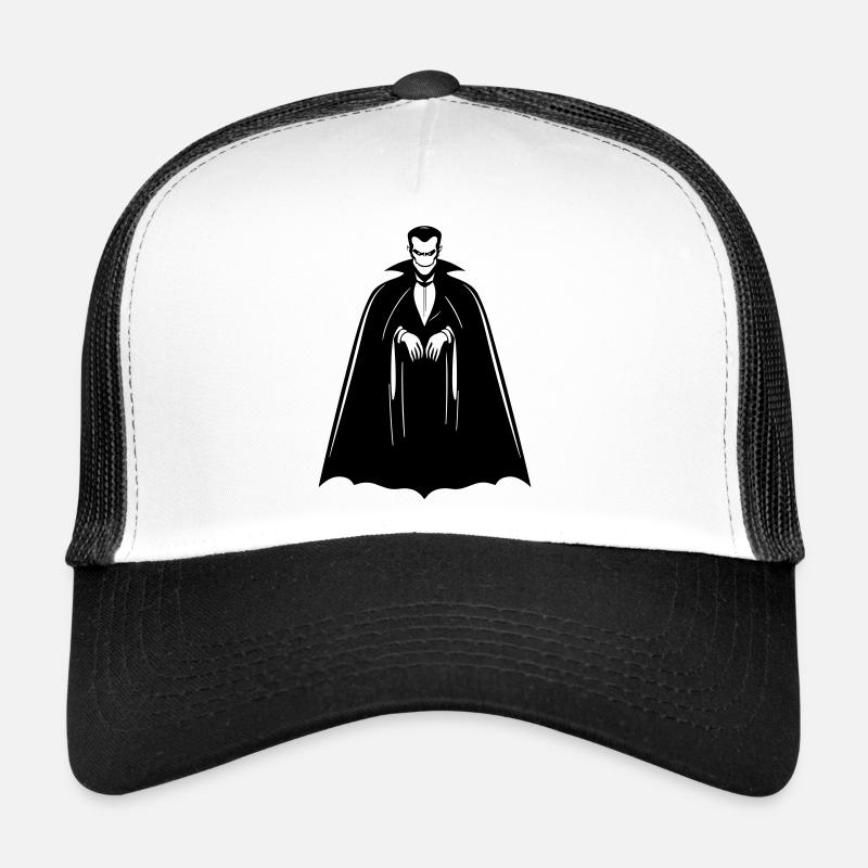 Dracula - Trucker Cap - Weiß/Schwarz