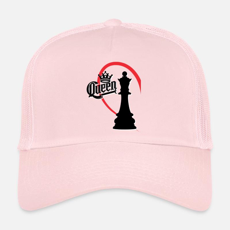 Chess Queen Left Half Heart Trucker Cap