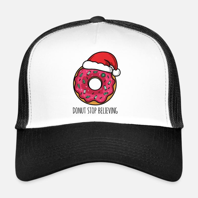 Donut Stop Believing – Lustiger Xmas Donut Trucker Cap