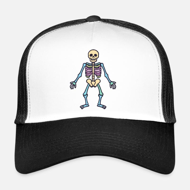 Crâne squelette Casquette trucker 