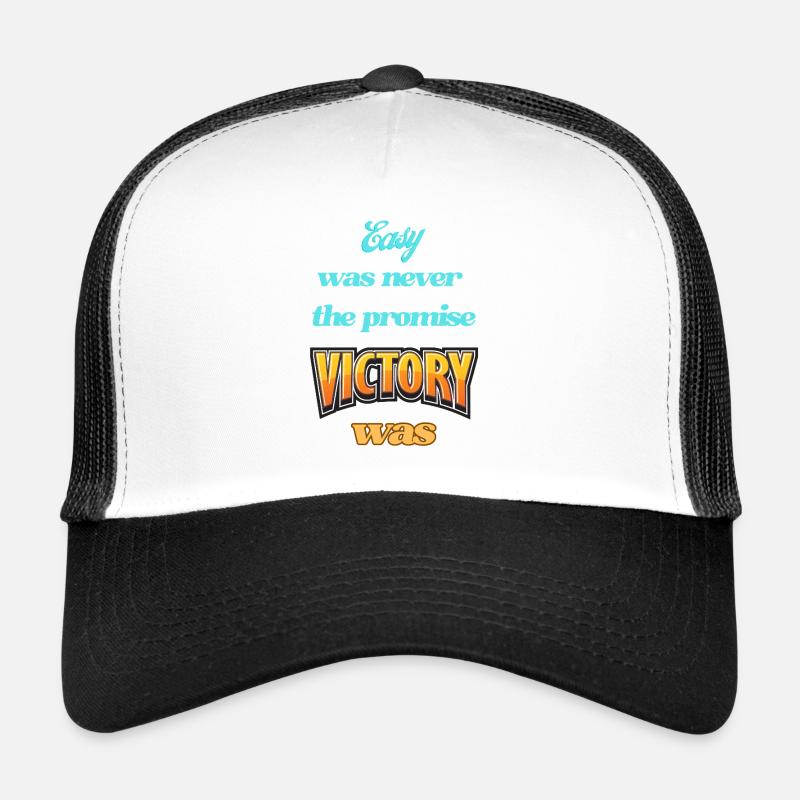 Inspiring motivational pressure - Trucker Cap - white/black