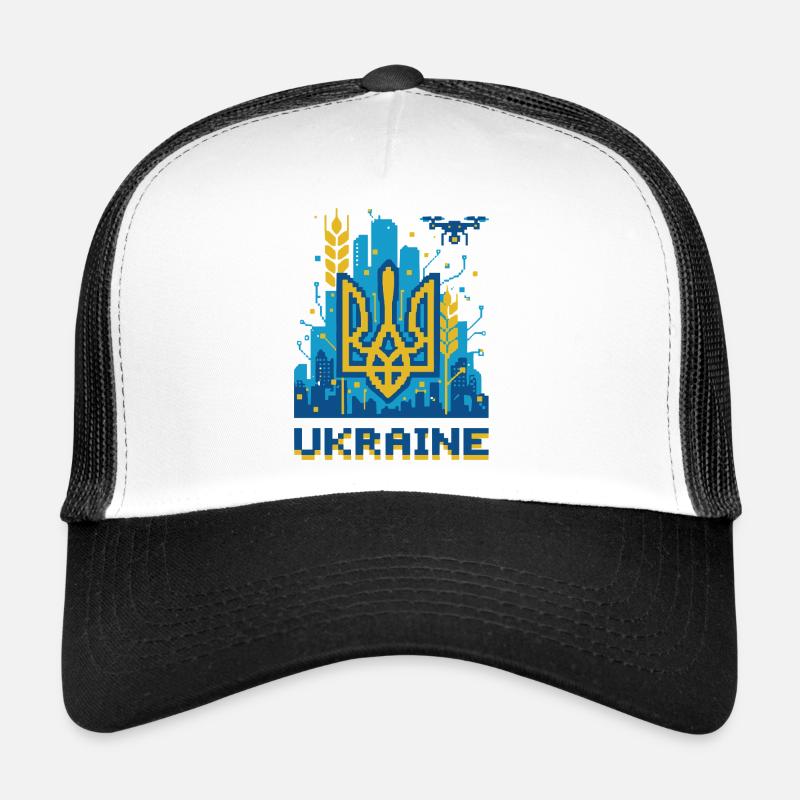 Trident ukrainien Paysage urbain Casquette trucker 