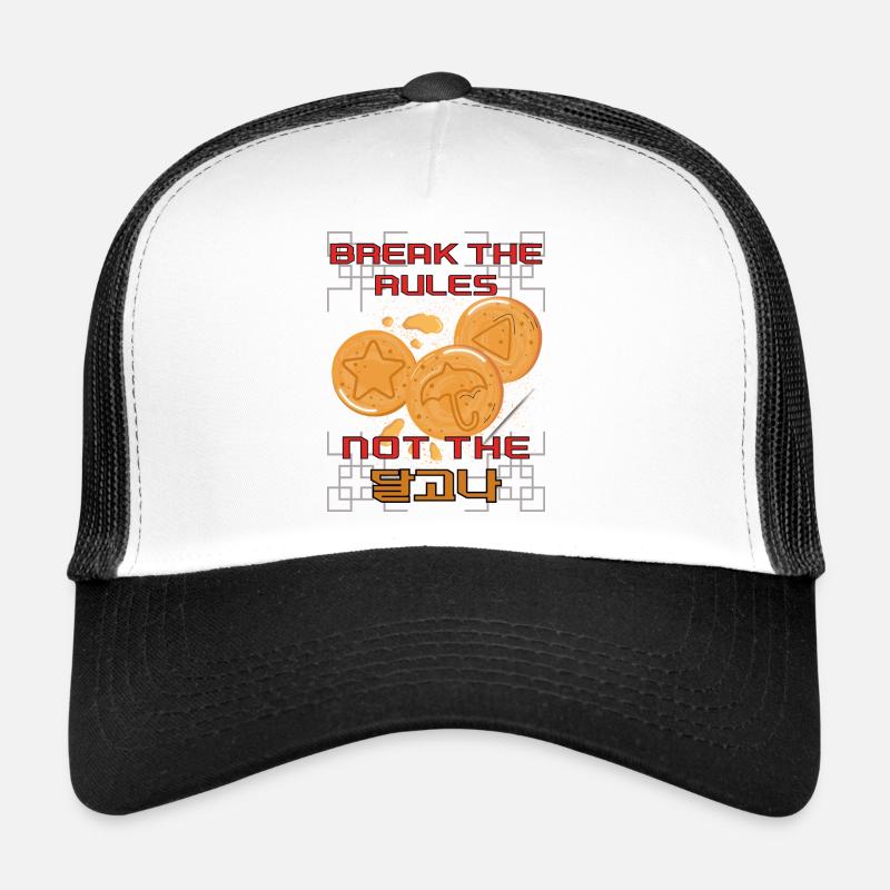 Brisez les règles pas le Dalgona – Bonbons coréens Casquette trucker 