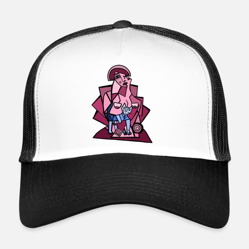 Moi, trop réfléchir avec mon chat Casquette trucker 