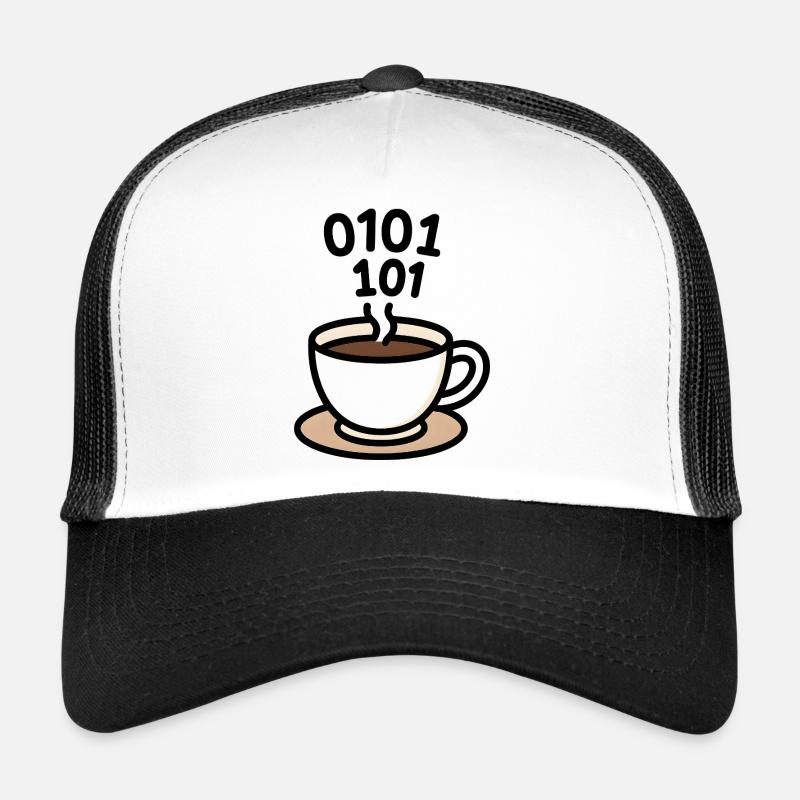 KaffeeCode Fusion - Trucker Cap - Weiß/Schwarz