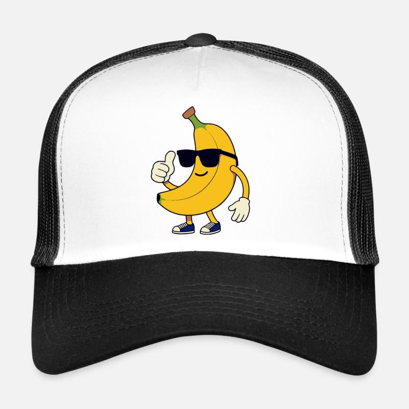 Banane chic lunettes thumbs up Casquette trucker 
