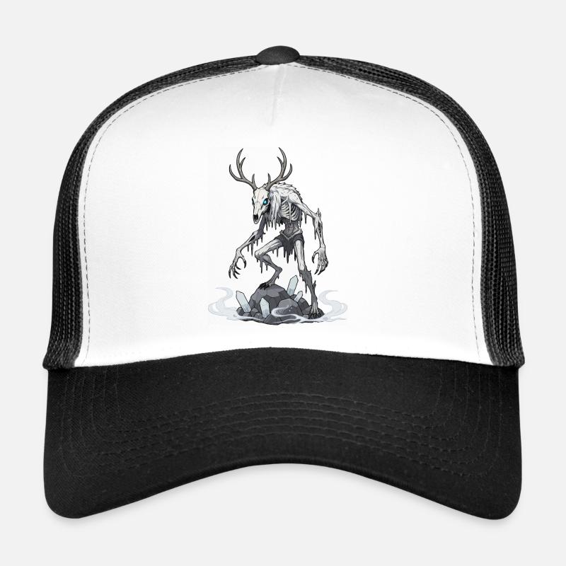 Wendigo Eisgeist Hirsch Skelett Trucker Cap