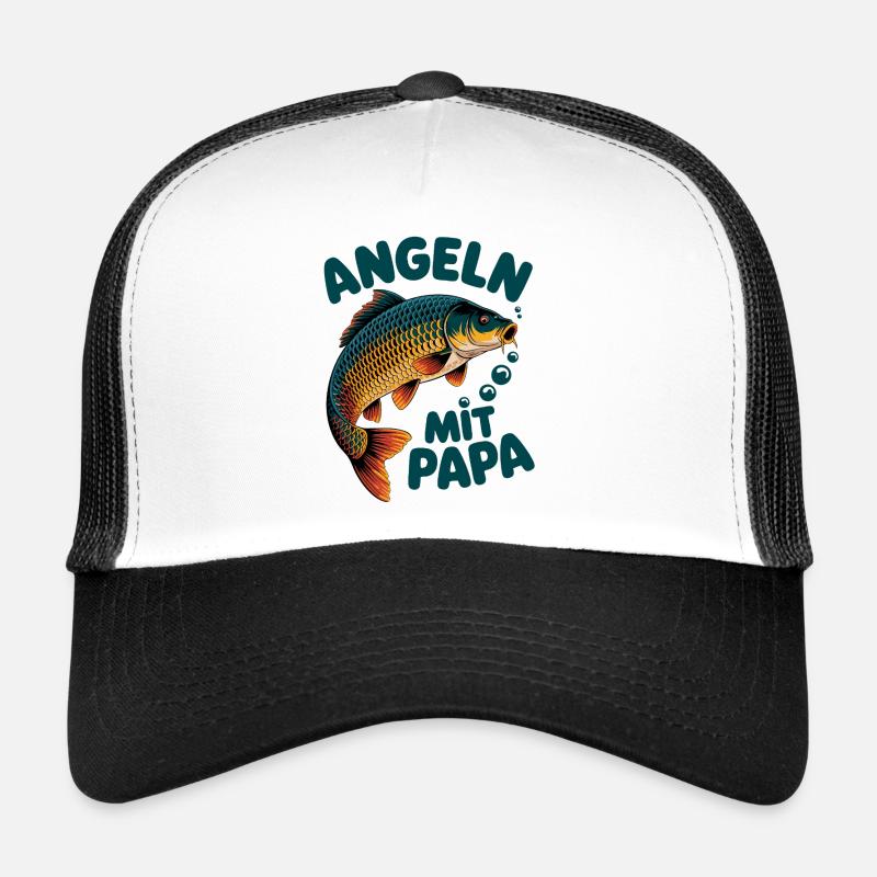 Pêche avec motif de poisson papa Casquette trucker 
