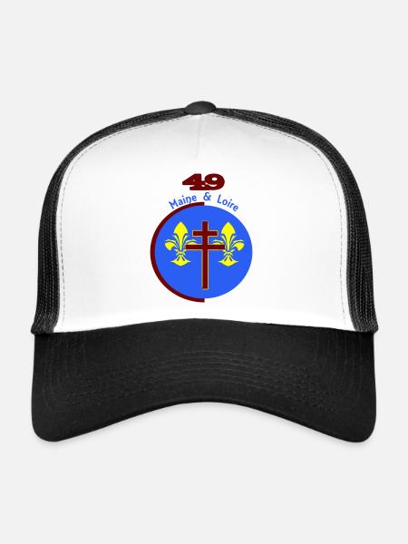 Maine et Loire 49 logo revisited - Trucker Cap - white/black - Front