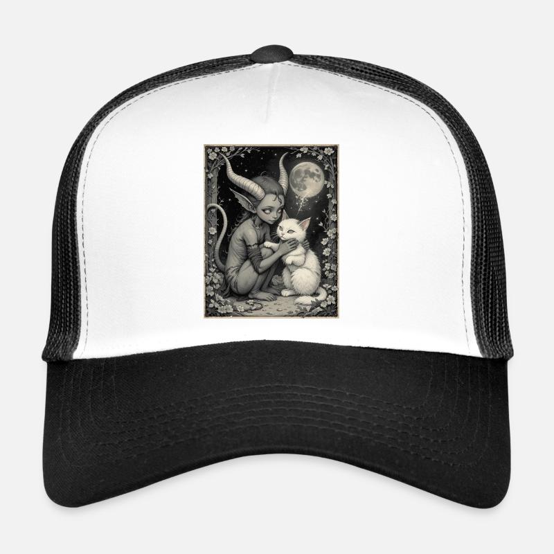 Démon au clair de lune Casquette trucker 