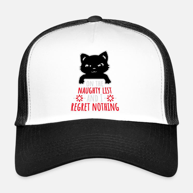 Sur la liste des vilains et ne regrette rien Böse Katze Casquette trucker 