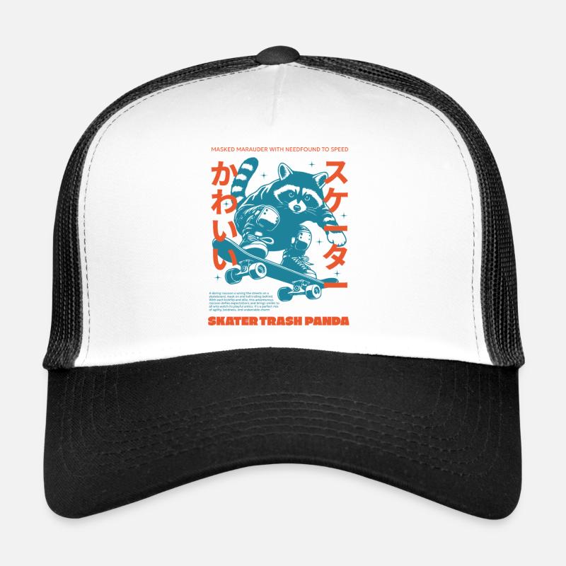 SKATER TRASH PANDA Trucker Cap