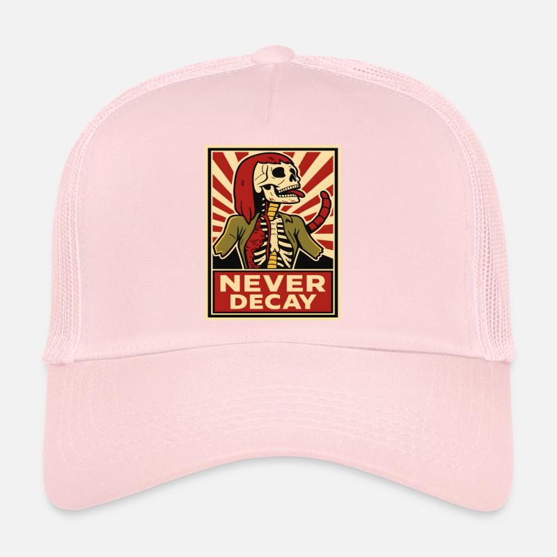 Never Decay Skelet Punk Trucker Cap