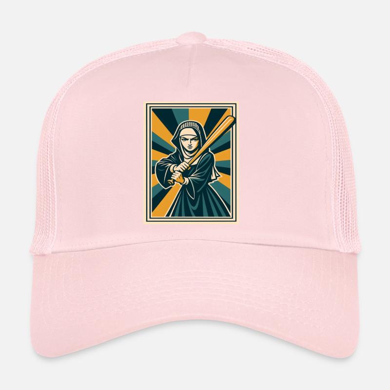 Nun with baseball bat Trucker Cap