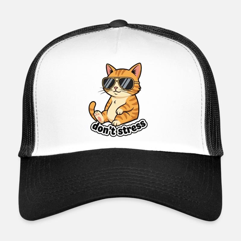 Dont Stress Cat Trucker Cap