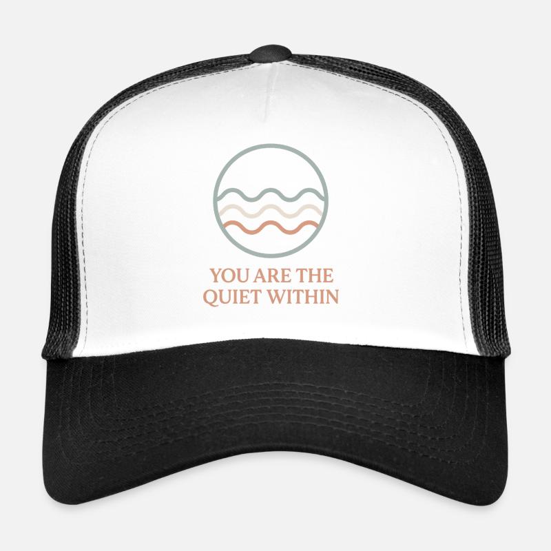Stille Innerwelt Wellen - Trucker Cap - Weiß/Schwarz