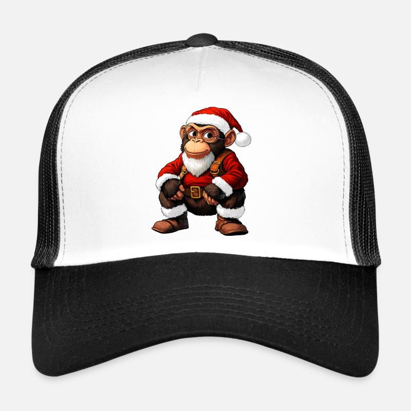 Monkey Christmas Trucker Cap