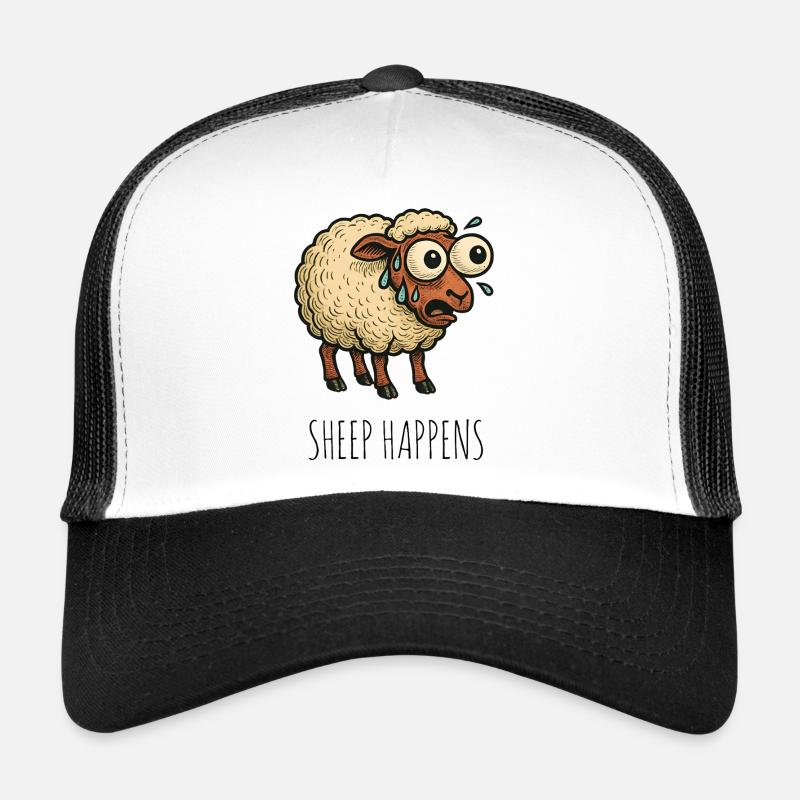 Les moutons arrivent, la merde arrive Casquette trucker 
