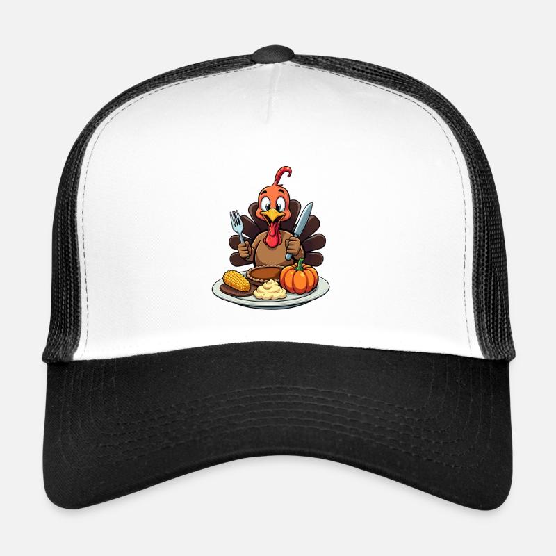 Thanksgiving Drôle Dinde de Thanksgiving Casquette trucker 