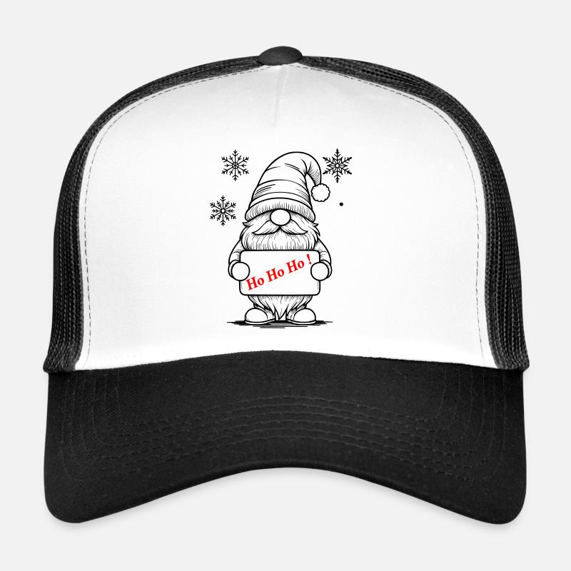Christmas Gnome - Trucker Cap - white/black