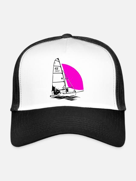 RS 500 Sailing dinghy regatta sailing sailing coloured - Trucker Cap - white/black - Front