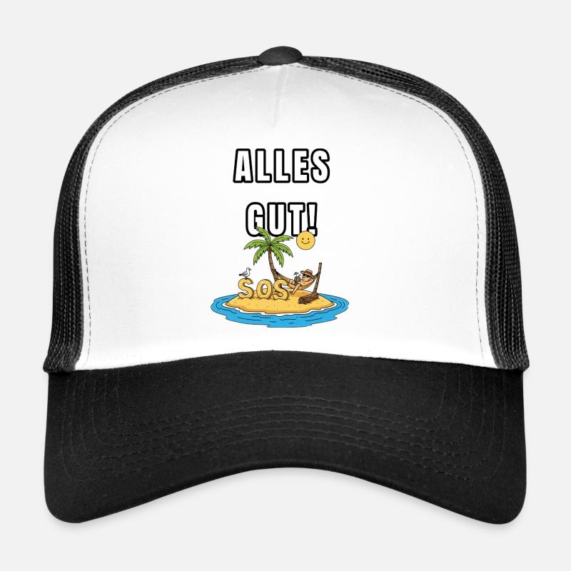 Alles gut – Ironisches Inselmotiv Trucker Cap