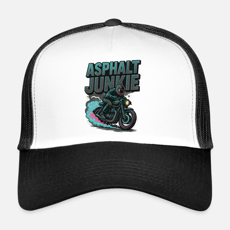 Asphalt Junkie - Motorcycle Trucker Cap