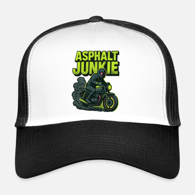 Asphalt Junkie - Motorcycle Trucker Cap