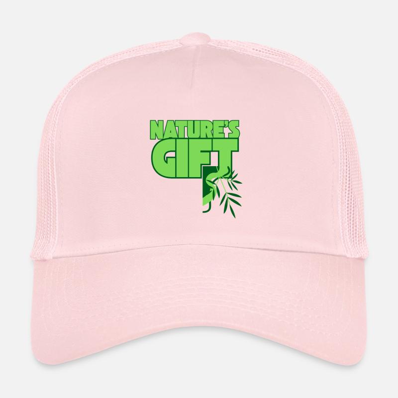 Nature's Gift Bamboo Green Trucker Cap