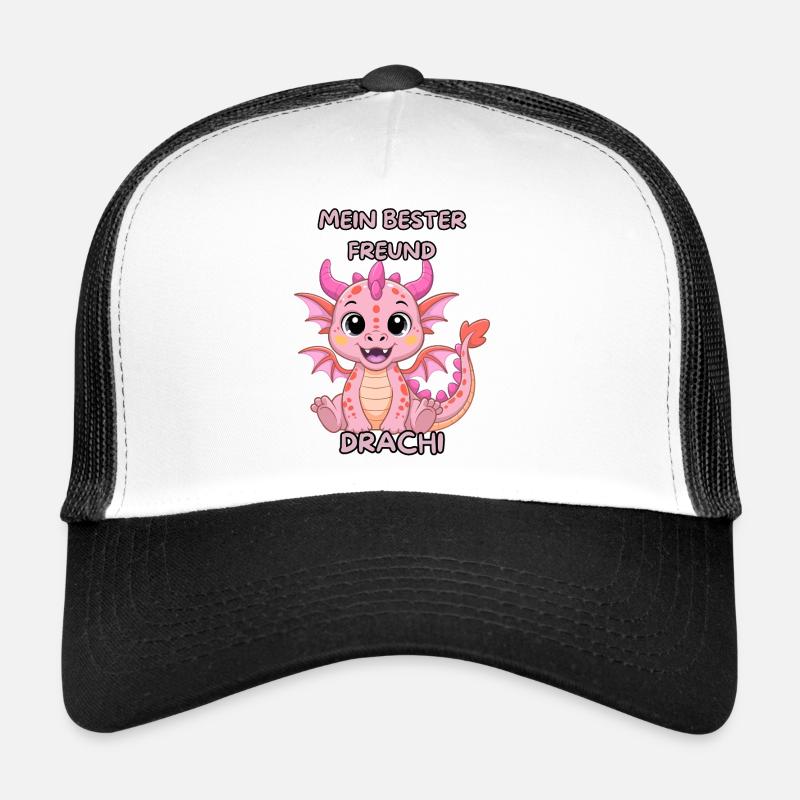 My Best Friend Drachi - Trucker Cap - white/black
