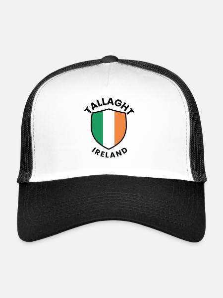 Bouclier irlandais de Tallaght - Casquette trucker  - blanc/noir - Devant