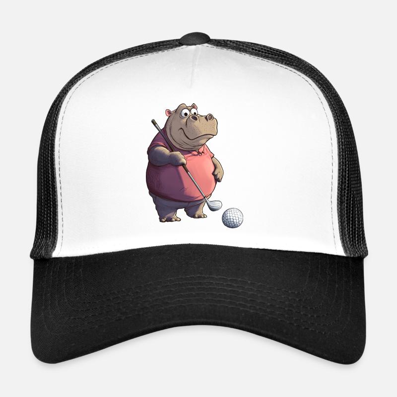 Hippopotames Golf / Hippopotame Golfeur Casquette trucker 