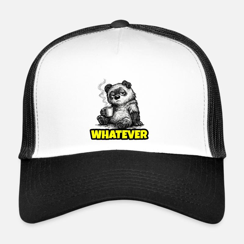 Whatever – Grumpy Bear Coffee (Sketch) Trucker Cap