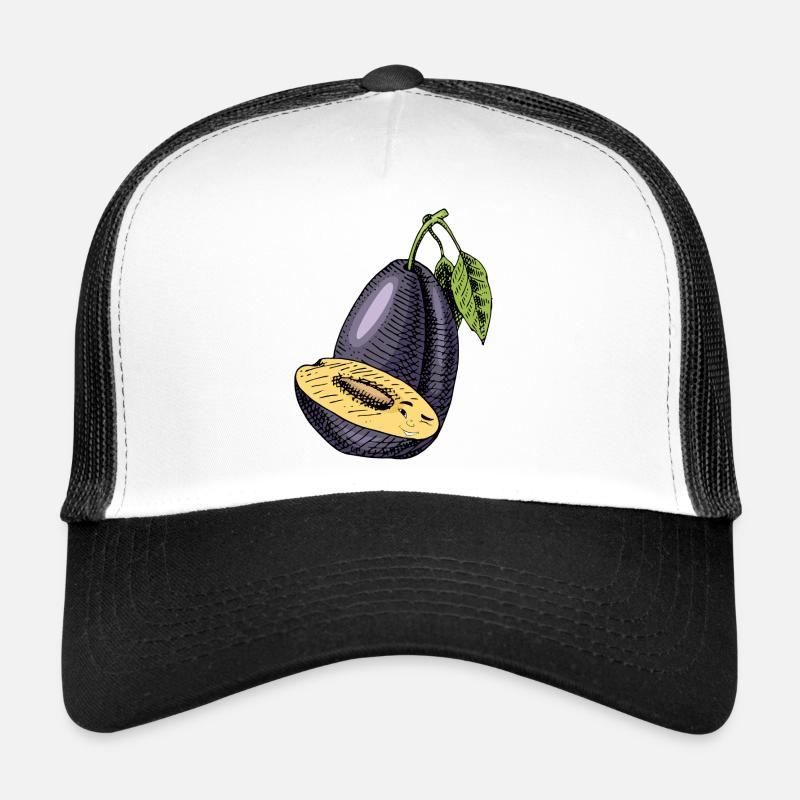  Pflaume Obst Trucker Cap