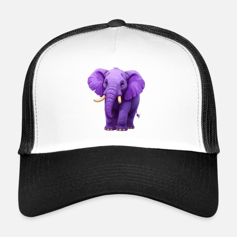 purple elephant Trucker Cap
