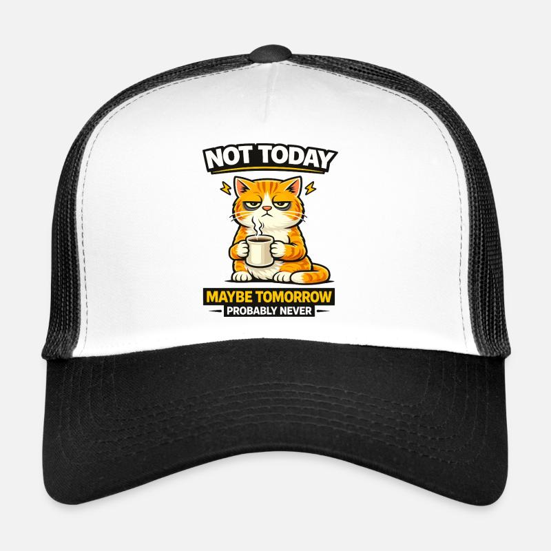 Nicht heute Katzenkaffee-Prokrastination Trucker Cap