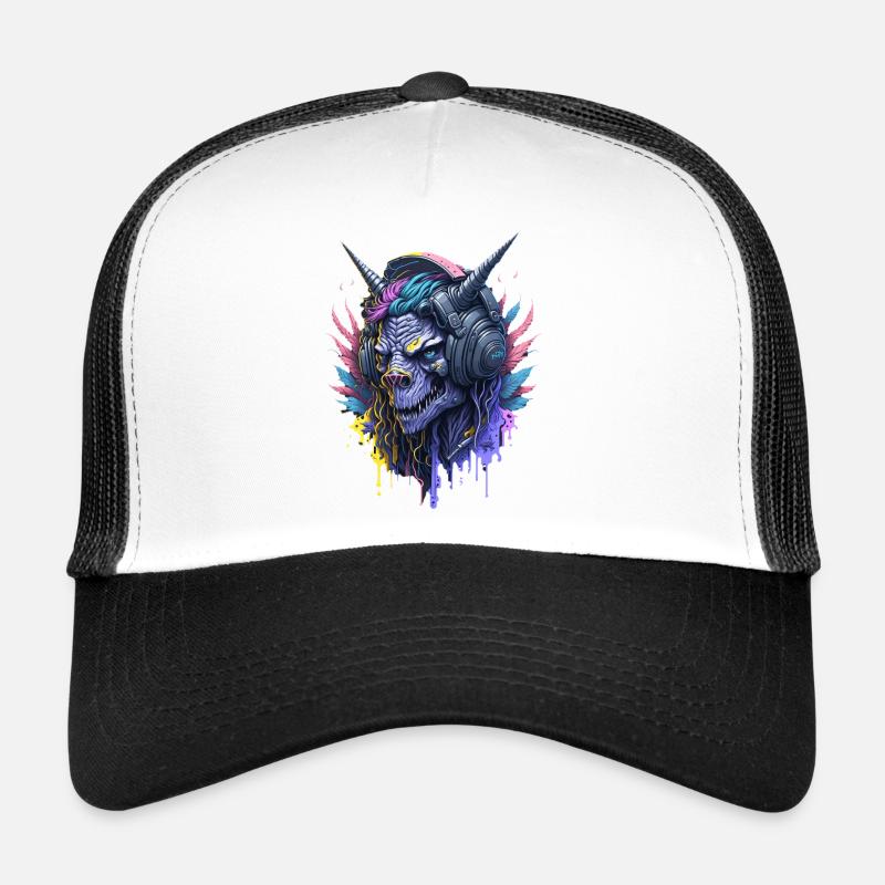 DJ Monster Neon  Trucker Cap