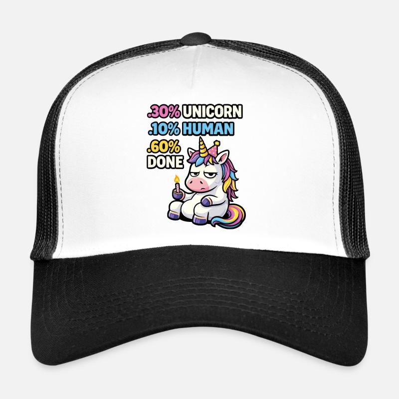Einhorn-Burnout-Geburtstags-Meme Trucker Cap