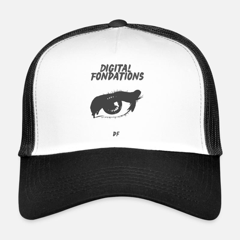 DF - Trucker Cap - Weiß/Schwarz