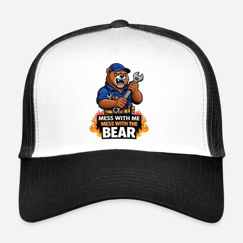 Bear Mechanic: Mess With Me Bear Trucker Cap