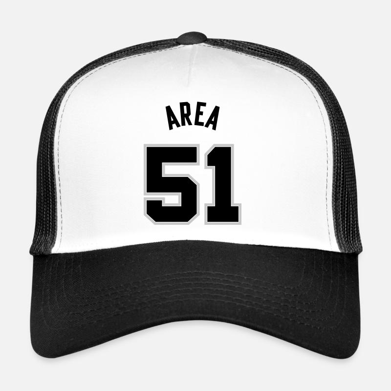 ZONE 51 Noir Casquette trucker 