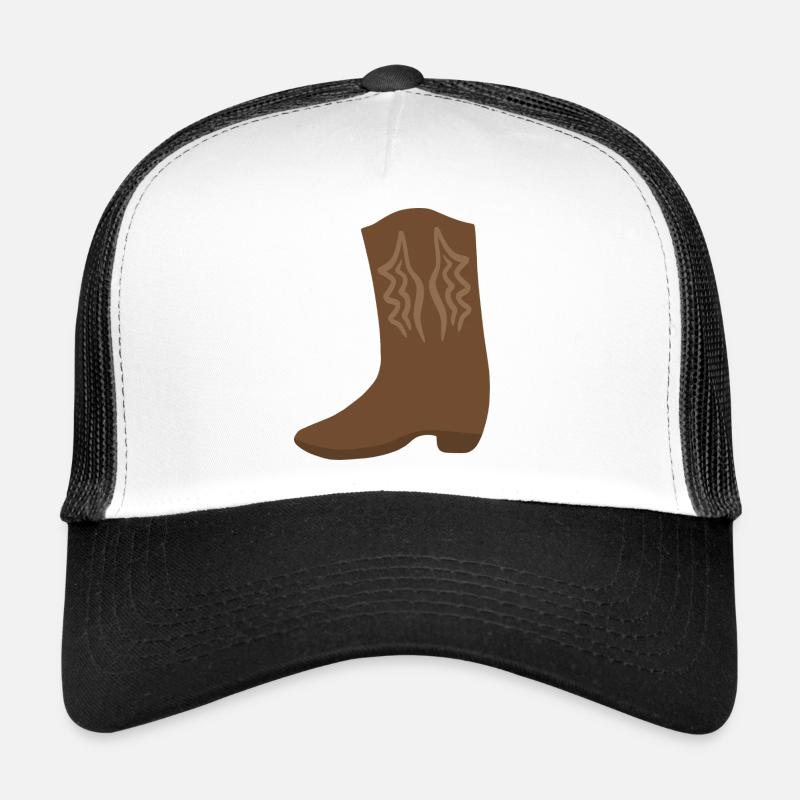 Western Boot Stitch Art Trucker Cap