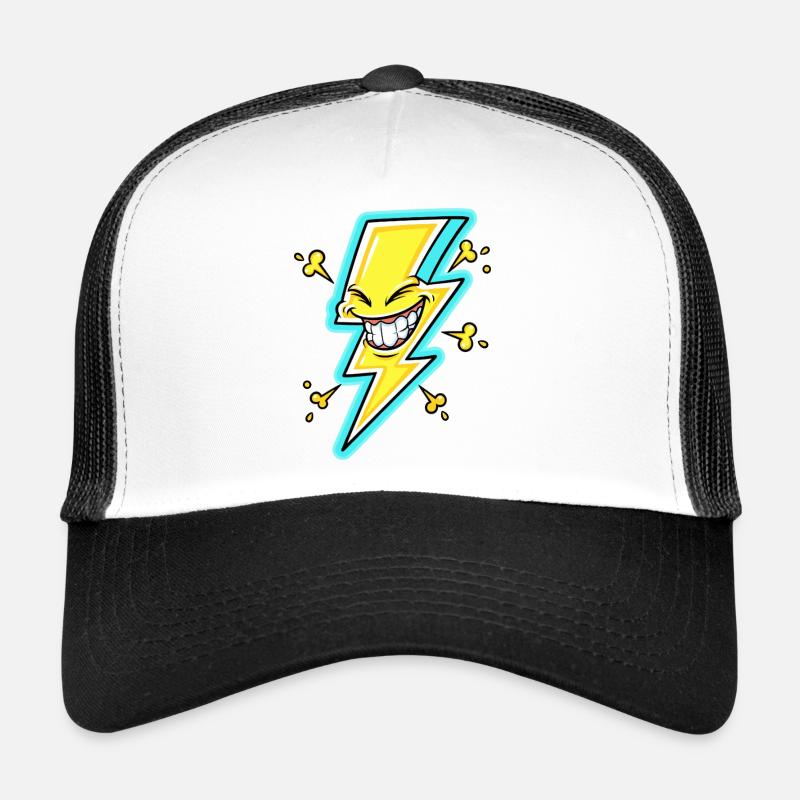 Lachender Blitz Cartoon Trucker Cap