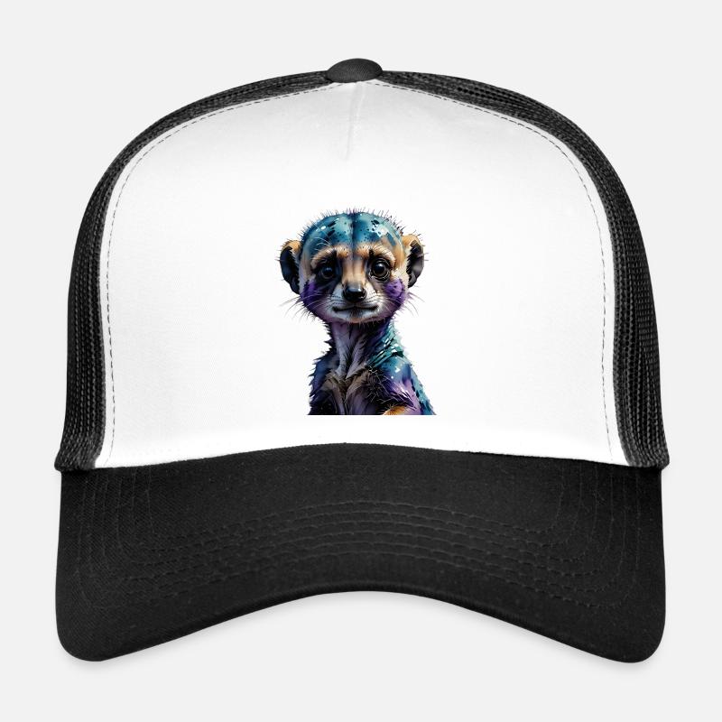 Illustration colorée de suricates Casquette trucker 