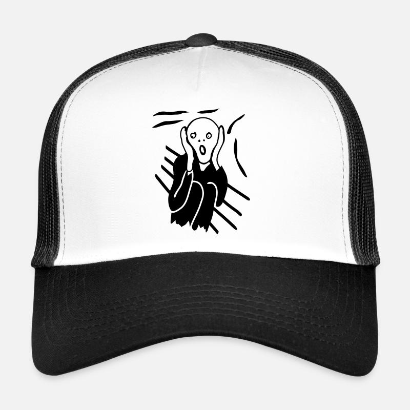 Cry - Casquette trucker  - blanc/noir