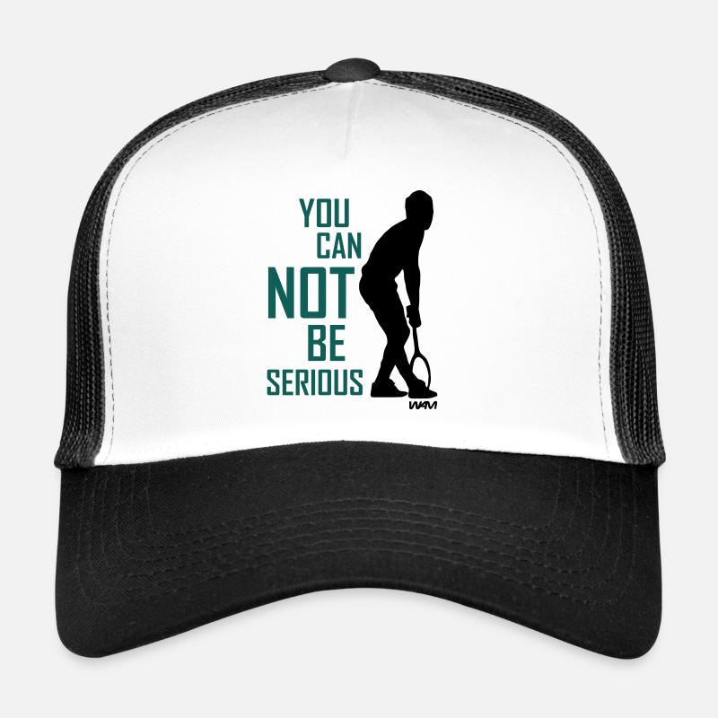 JOHN MC ENROE YOU CANNOT BE SERIOUS - Trucker Cap - Weiß/Schwarz