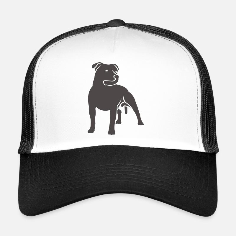 dogz_staffbull - Trucker Cap - white/black