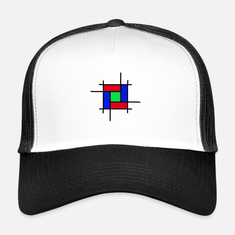 modern art - Trucker Cap - white/black