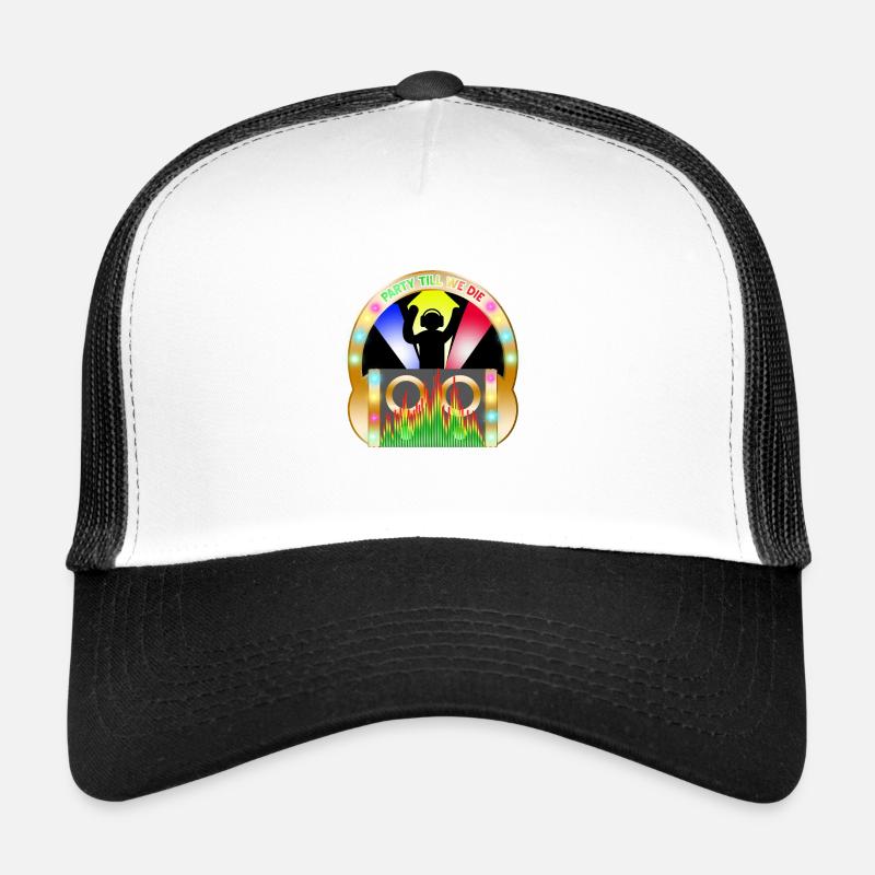 Disco Party DJ - Trucker Cap - white/black