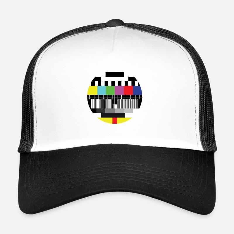 GEEK GRAPHIQUE LOGO TELEVISION IMAGE DE TEST Casquette trucker 
